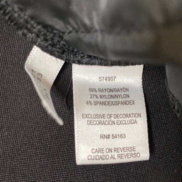 ANDREW MARC Slim Leg Ponte Knit Womens Pants in Black Size 6 - Picture 5 of 8